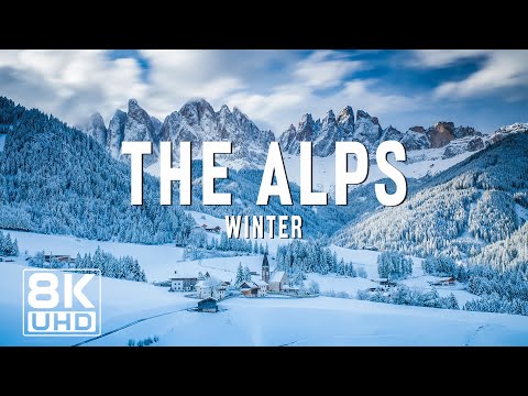 The Alps 8K - Winter Wonderland in the Alps: A Snowy Escape