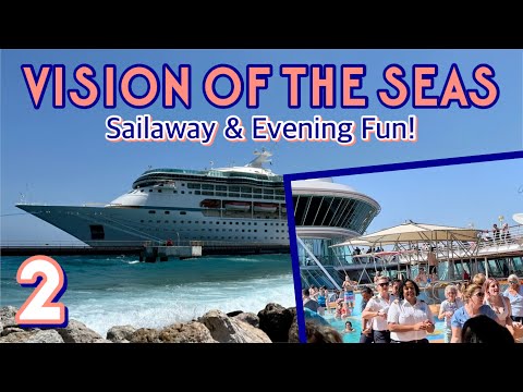 Vision of the Seas: Sailaway, bar hopping, & evening activities! | PART 2