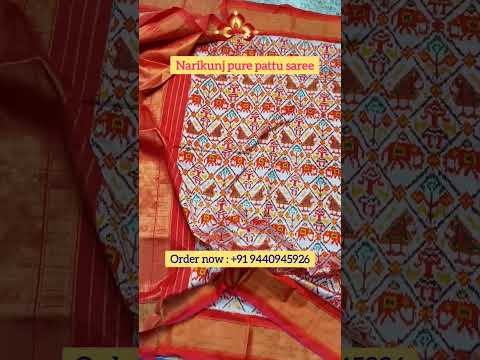 Narkunj ikkat Pure #silksaree #sarees #sareelover #sareesonline  #indiansarees