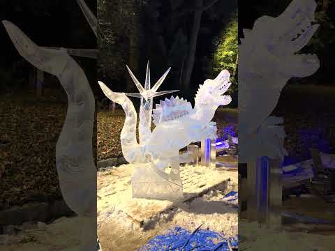 25年1月13日まで 明治神宮を彩る巨大な氷の彫刻 / Until Jan13 The massive ice sculptures that decorate Meiji Shrine