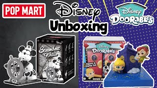 Disney Popmart Steamboat Willie and Doorables Moments Unboxing