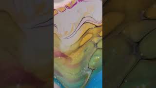 No housepaint bloomswipe! Full video up Sunday! #bloomswipe #fluidart #sheleeartbloom #fallcolor