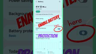 How to enable Battery protection on android devices? #shortsfeed #shorts #trending