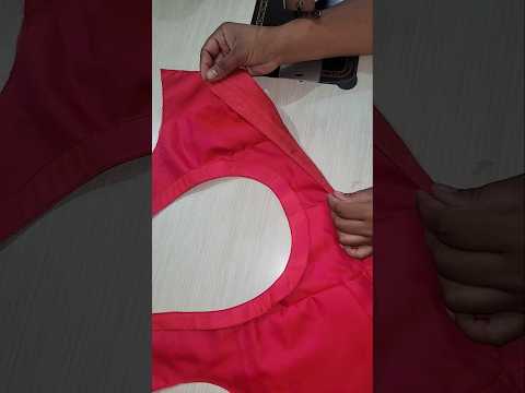 How to attached perfect Kamar patti #blouse #short#shortvideo