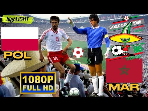 POLAND vs MAROCCO 0-0 / WORLD CUP MEXICO 1986 / Full HD 1080p.