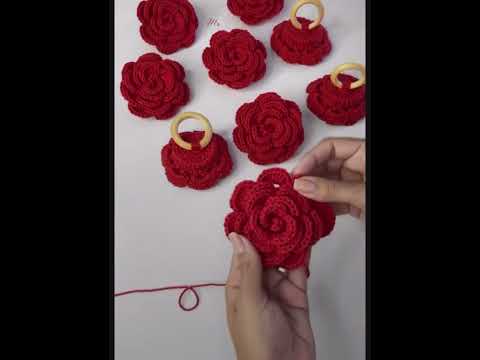 crochet rose table decore idea#creativecrochet#tabledecoration #haveagoodday#crochetprojects #ideas