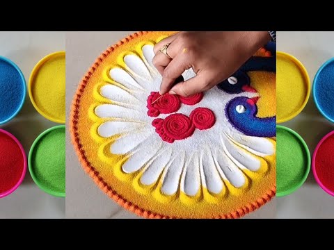 Best Rangoli Tricks by Sangeeta| Deepavali, Sankranti, Dhanteras and Diwali Simple Rangoli