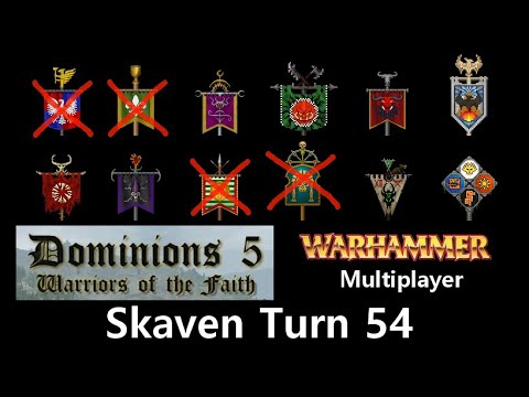 Warhammer Dominions 5 multiplayer - Skaven turn 54: Battle for the Throne of Luck!