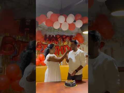 Birthday Surprise #husbandwife #trendingvideo #husbandbirthday #friendship #birthdaygift #giftideas