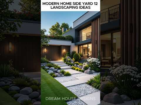 MODERN HOME SIDE YARD 12 LANDSCAPING IDEAS