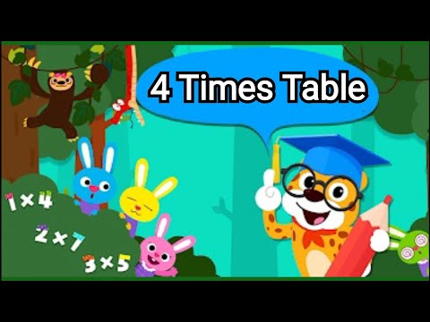 4 times table   ||  4 x1=4 Multiplication   ||  Math's Tables  ||