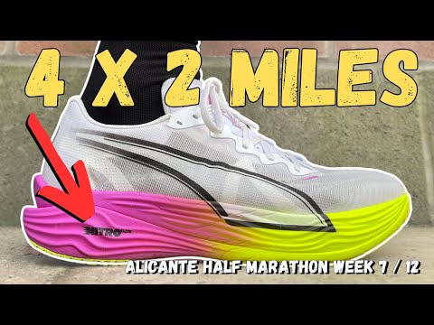 HUGE Workout In The PUMA Deviate Nitro Elite 3 - ALICANTE Half Marathon Training WEEK SEVEN