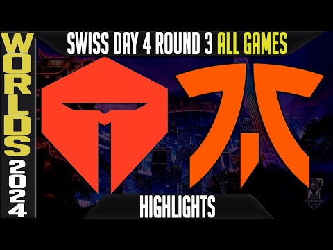 TES vs FNC Highlights | LoL Worlds 2024 Swiss Stage Day 4 Round 3 | Top Esports vs Fnatic