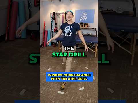 Improve Your Balance with the Star Drill #physicaltherapy #balance #bobandbrad #athomeworkout