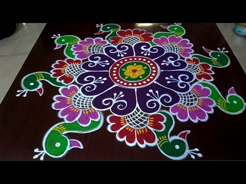 Sankranti muggulu 🦚 beautiful sankranti chukkala muggulu #rangoli #festival#sankranthi  #muggulu