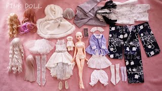 Snow princess Delia Dress up BJD MYOU DOLL Unboxing 雪のお姫様 プリンセス ドール 着せ替え 人形 ドレス