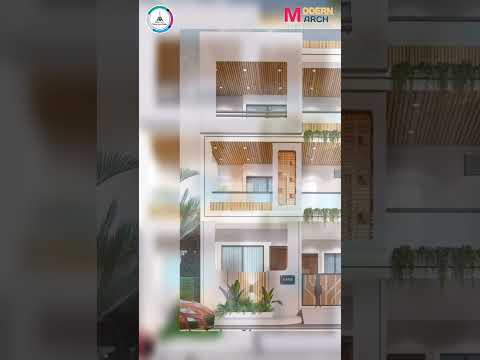 3D House Exterior 😍 Beautiful House design 🆕 Modern House Elevation #shorts