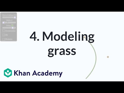 4. Modeling grass | Environment modeling | Computer animation | Khan Academy