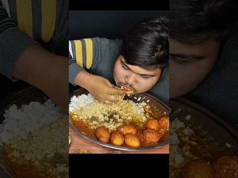 EGG CURRY EATING WITH RICE #shorts #viralshorts#viralshort