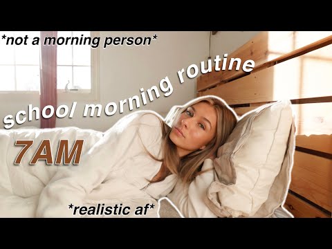 7AM SCHOOL MORNING ROUTINE *realistic* | day in my life