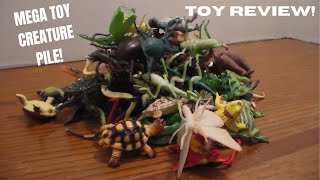 MEGA PILE OF TOY ANIMALS Toy Review! Reptiles Amphibians Safari Jungle Animals!