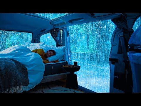 Deep Sleep Ambience: Cozy Car In Rainy Night with Soft Rain & Thunder To Relax, Banishing Insomnia