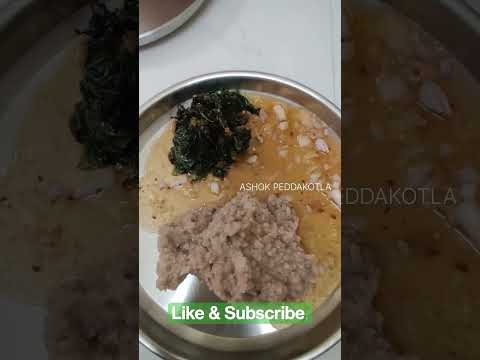 Rayalaseema Ragi Sangati & Pachi Pulusu #short #trending #food #ragimudde #pachipulusu