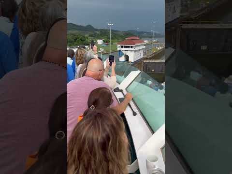 Entering to the worlds largest Panama Canal #panamacanal #ytshorts #viralshorts