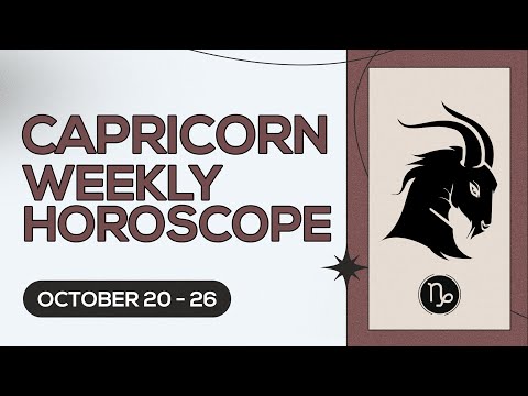 Capricorn Weekly Horoscope: October 20 to 26, 2024