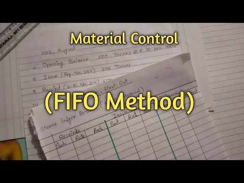 FIFO Method // B. com 3rd Semester COST ACCOUNTING //Material Control