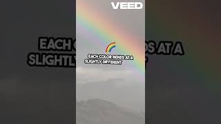 The science behind rainbows. #ScienceFacts #Rainbow #Nature #knowledge  #viralvideo #youtubeshorts