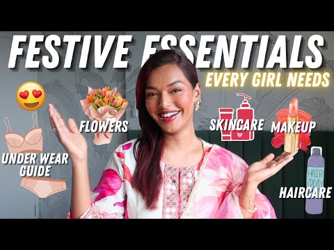 Festive Must-Haves that EVERY GIRL NEEDS! Lingerie, HairStyling Products, Accessories+ |Sarah Sarosh