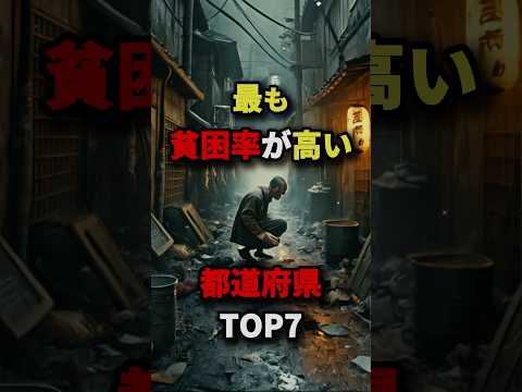 最も貧困率が高い都道府県TOP7 #都市伝説