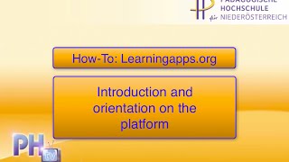 How-To: Learningapps.org - Introduction