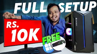 EPIC 10k PC with Monitor - Full Setup (FREE GIFT's) | Under 10k pc | 10k pc build