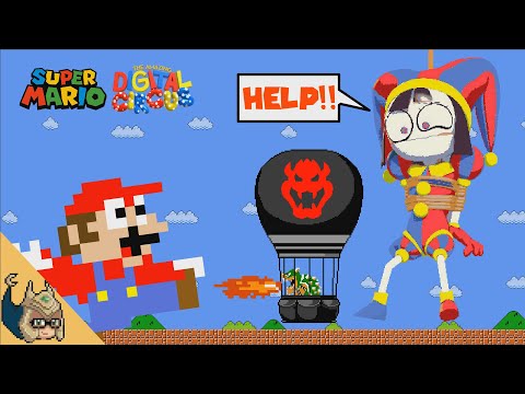 Can Mario Defeat Bowser and Rescue Pomni? (The Amazing Digital Circus ANIMATION)