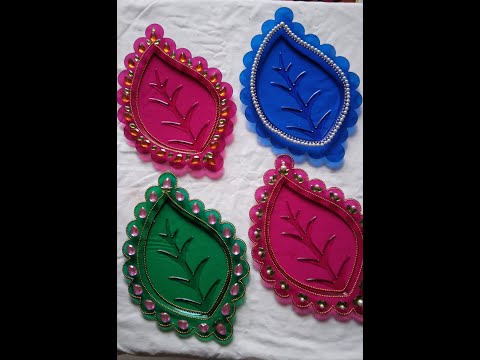 Navratri Special - Decorative Thali/ Trays| Art & Crochet Gallery | #navratrispecialdecorativethali