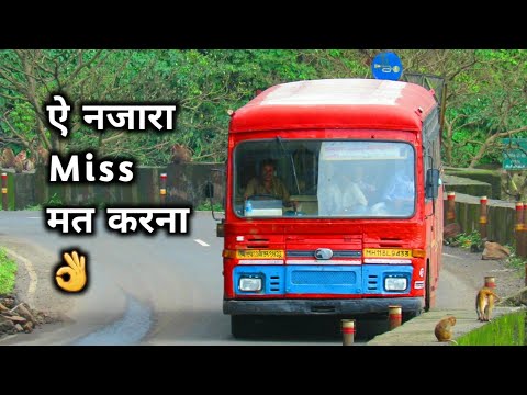 माळशेज:MSRTC~COMPILATION OF 3 MSRTC BUS AT BEAUTIFUL LOCATION MALSHEJ GHAT