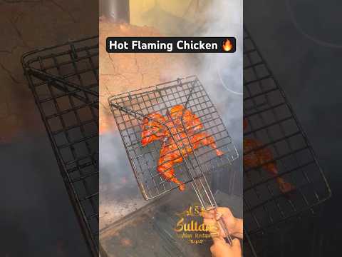 Hyderabad Mein Pehli Bar Hot Flaming Chicken #viralvideo #ytshorts #shortsvideo