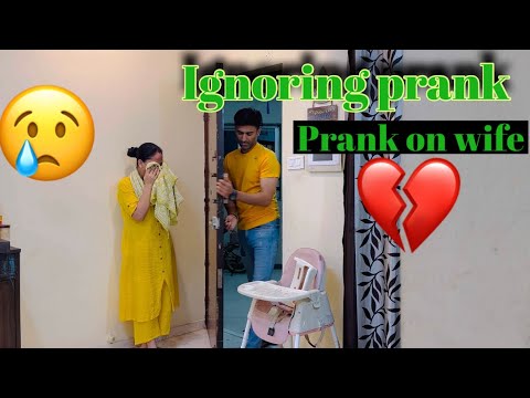 Ignoring prank on wife🥹🫣 😜❤️ || Prank on wife | Jatinsheetal prank ​⁠