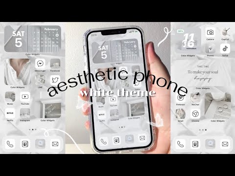 customize your iphone ☕️ (white theme) iOS15 🤍 | how to have an aesthetic phone