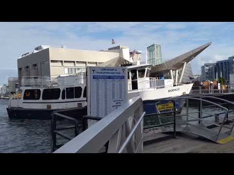 Boston Harbor City Cruise to Charleston-See Beautiful View波士顿港乘城市游轮去查尔斯顿/看波士顿港湾美丽风光  美国历史公园波士顿探游（10）