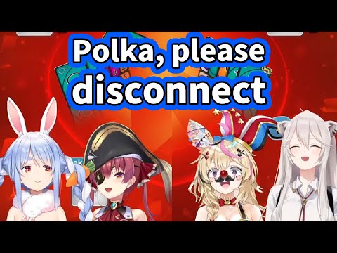 Polka gets asked to disconnect because the AI is better [ENG Subbed Hololive]