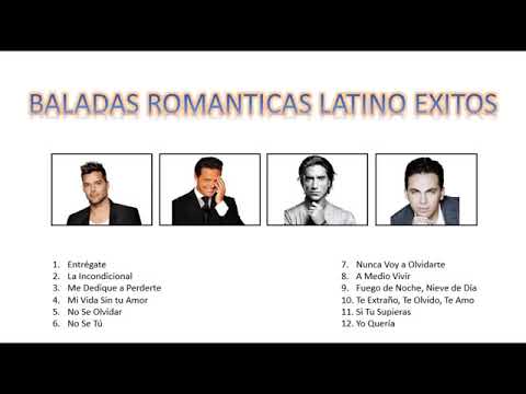 RICKY MARTIN, LUIS MIGUEL, ALEJANDRO FERNANDEZ Y CRISTIAN CASTRO 💕Baladas Romanticas Exitos MIX 2021