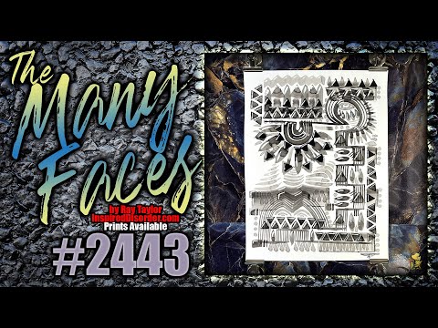 #2443 The Many Faces 2024 Collection: Ink Painting Process Timelapse with Ray Taylor