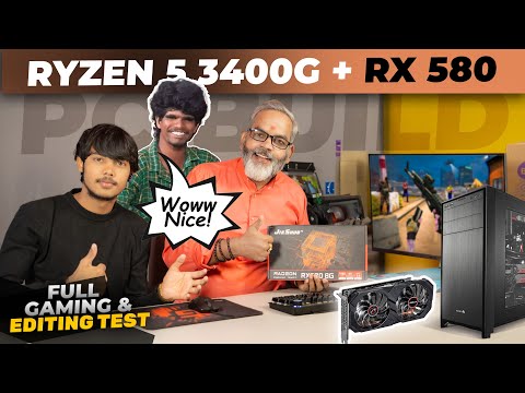 PC Build Ryzen 5 3400G + RX 580 🔥 Full Testing Video