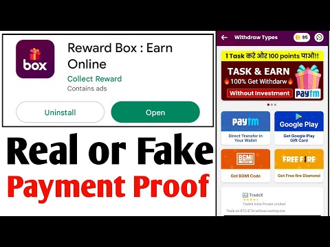 reward box app real or fake | reward box app payment proof