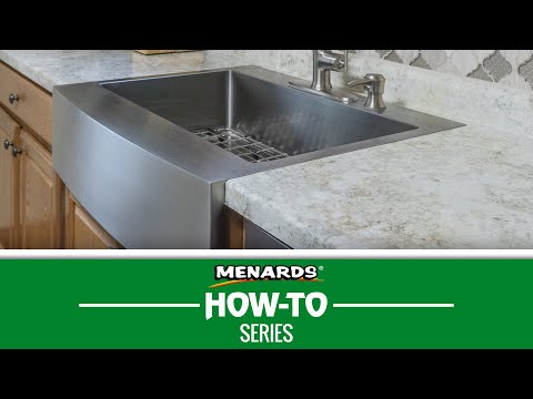 How To Install a Farmhouse Retrofit Sink | Menards Kitchen Remodel