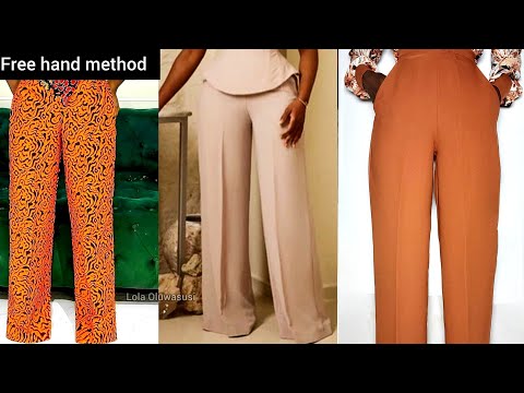 Free Hand Method| How to Sew Palazzo Pants