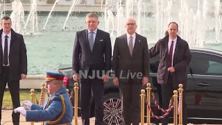 🇸🇰🇷🇸 Slovakia and Serbia National Anthem Played by Serbian Military Bands 21Nov2024